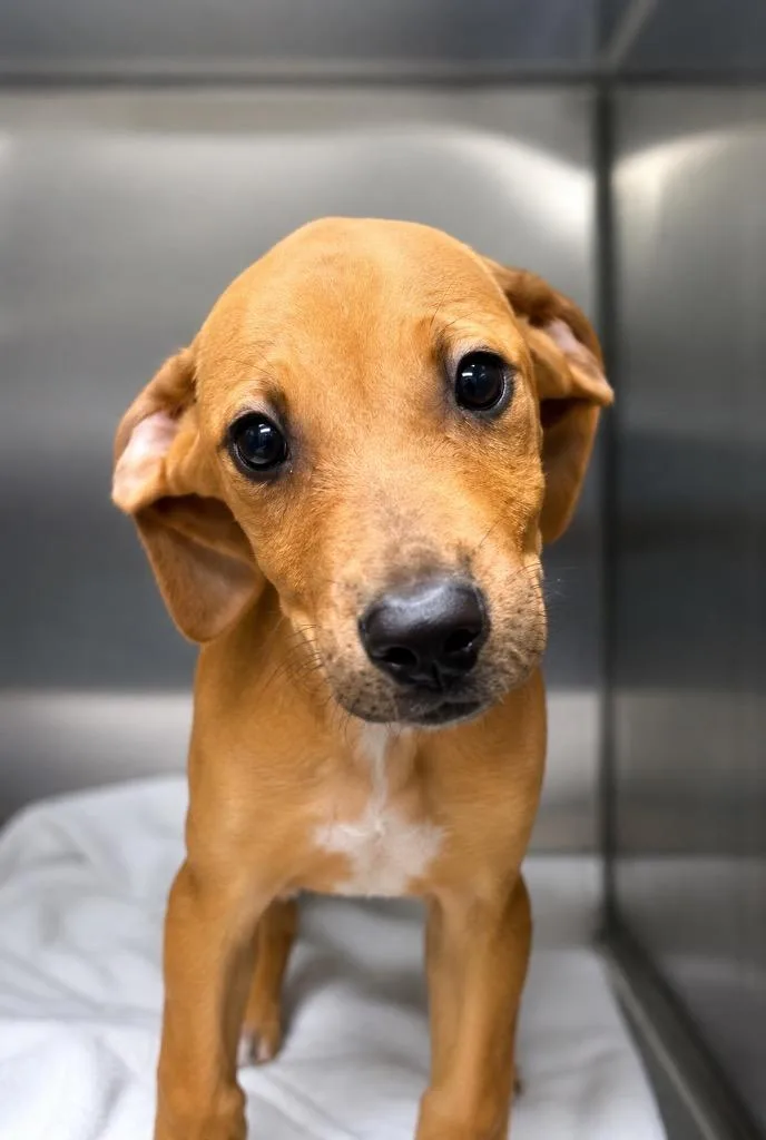 A baby extra large-sized female Mixed Breed dog named Blossom for adoption in North Syracuse, NY