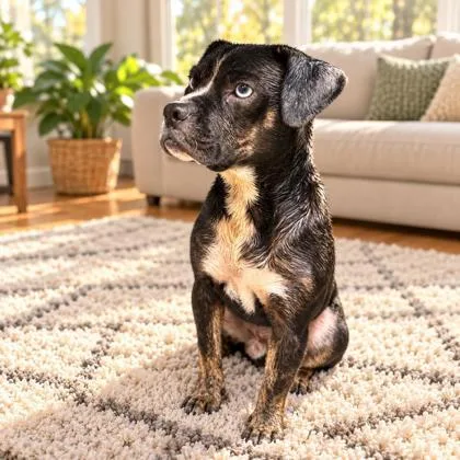 An adult medium-sized male Boxer dog named Bowie for adoption in Cumberland, MD