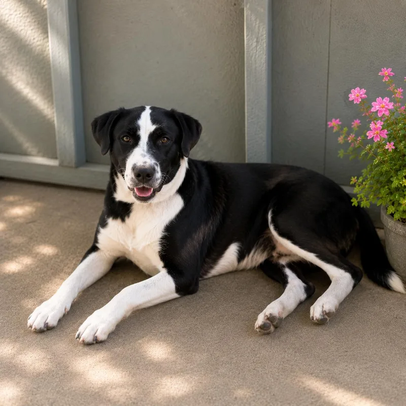 A baby medium-sized male Black Labrador Retriever dog named Eclipse for adoption in Houston, TX