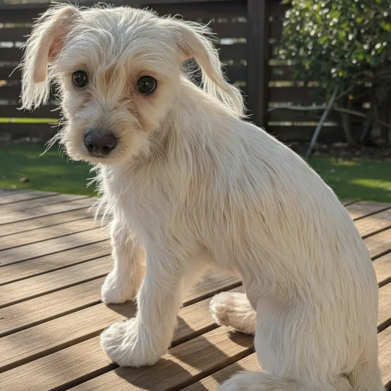 A baby small-sized female Terrier dog named Goldie for adoption in Antioch, CA