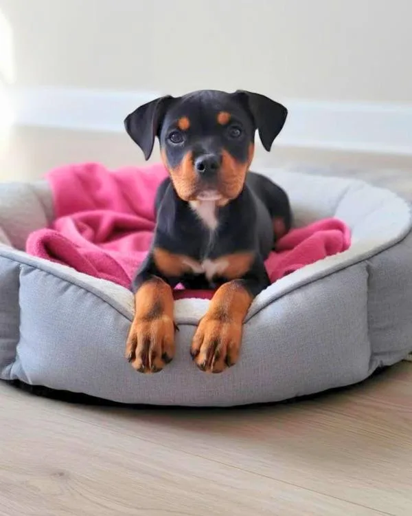 A baby small-sized male Rottweiler dog named Fozzie for adoption in Novato, CA