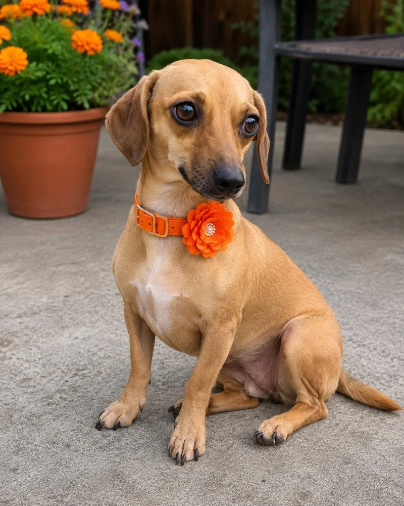 An adult small-sized female Apricot / Beige Chiweenie dog named Pammy for adoption in Crosby, TX