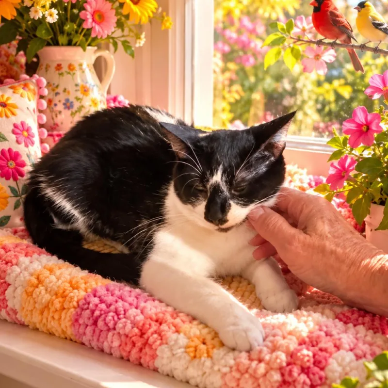 A young medium-sized female White Domestic Short Hair cat named Honiedee for adoption in Boston, MA