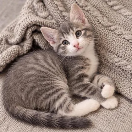 A young medium-sized female Domestic Short Hair cat named Pinky Florence for adoption in Hudson, MA