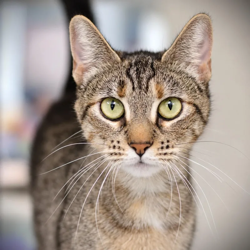 An adult medium-sized female Torbie Domestic Short Hair cat named Cinderella for adoption in Amsterdam, NY