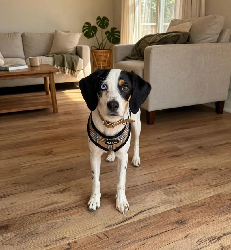 A young small-sized female Black Beagle dog named Jade for adoption in Van Nuys, CA