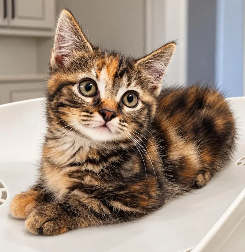 A baby small-sized female Domestic Short Hair cat named Glade for adoption in Homer Glen, IL