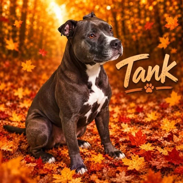 An adult large-sized male Pit Bull Terrier dog named Tank for adoption in Wylie, TX