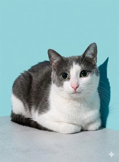 A young medium-sized male Domestic Short Hair cat named Bo for adoption in Jacksonville, FL