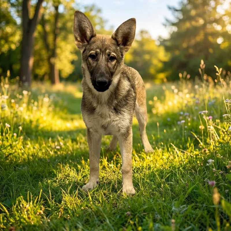 A young medium-sized female Yellow / Tan / Blond / Fawn German Shepherd Dog dog named Aurora Hester for adoption in Huntsville, AL