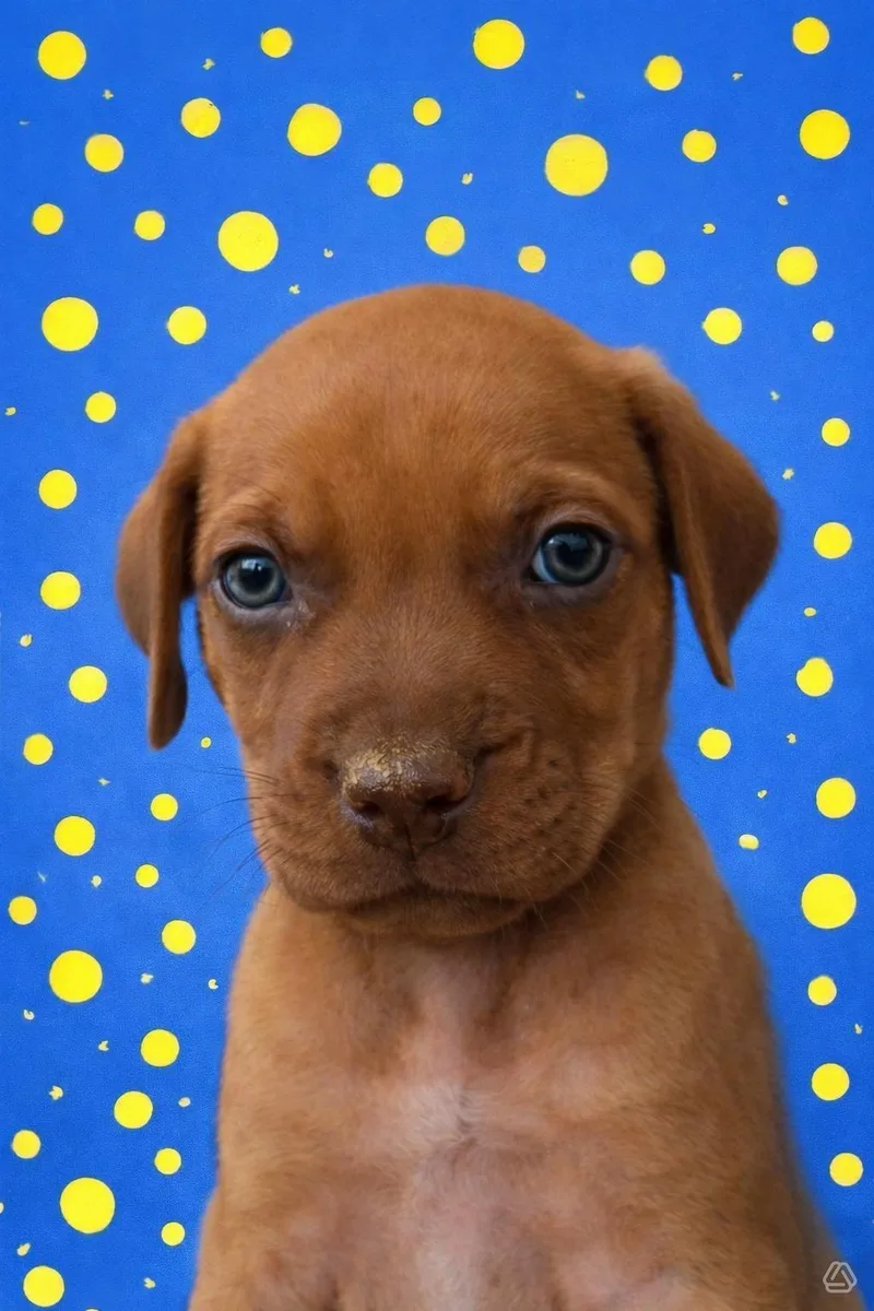 A baby medium-sized male Golden Doberman Pinscher dog named Goldfish for adoption in Aguanga, CA