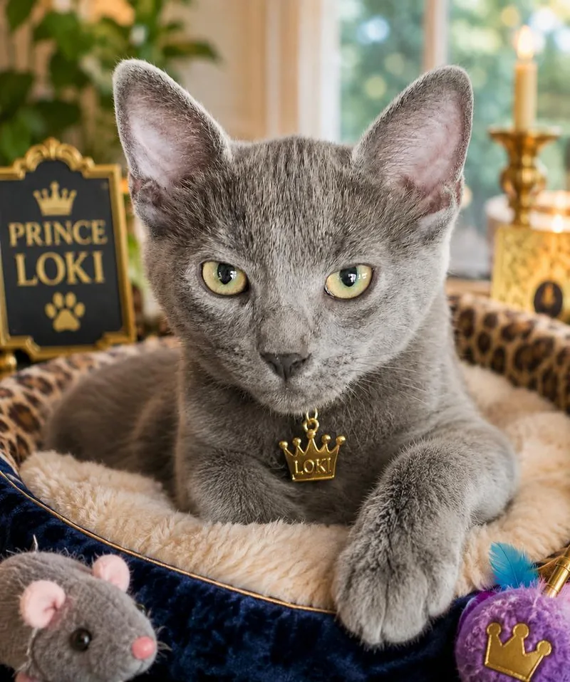 A baby small-sized male Blue Point Domestic Short Hair cat named Prince Loki for adoption in Dallas, TX