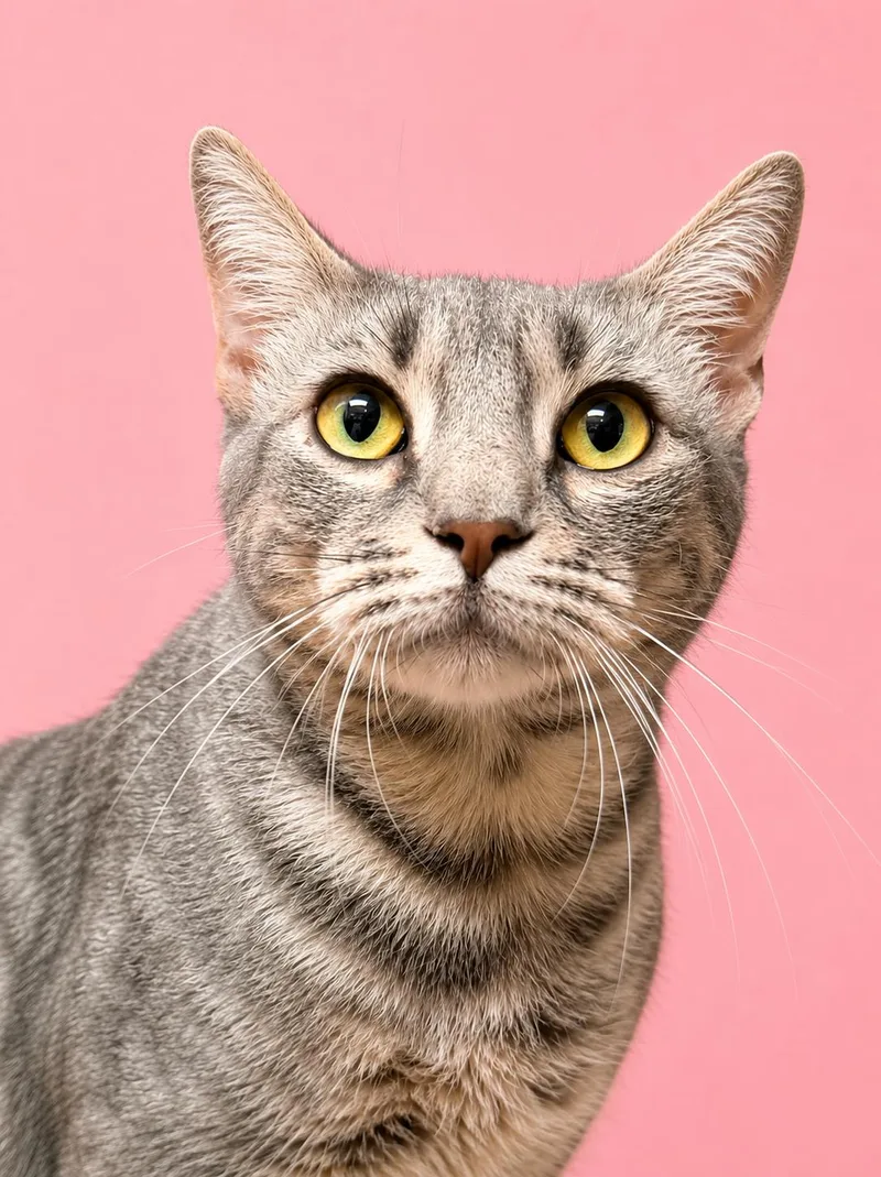 A young medium-sized female Tabby cat named Trinityjenkintown Ps for adoption in Greenville, DE