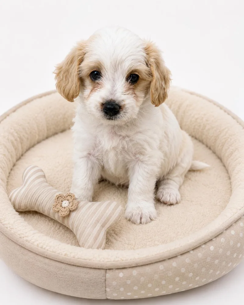 A baby small-sized male Miniature Poodle dog named Caspian for adoption in Corona, CA