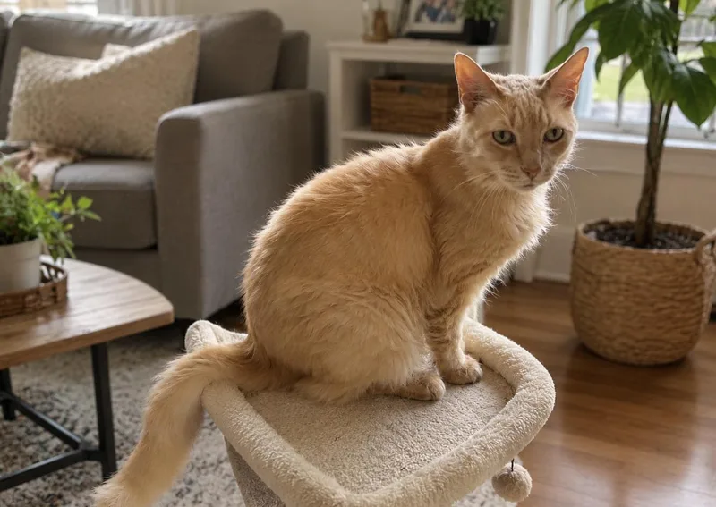 A senior large-sized male Tabby (Orange / Red) American Shorthair cat named Dandie for adoption in Homestead, FL