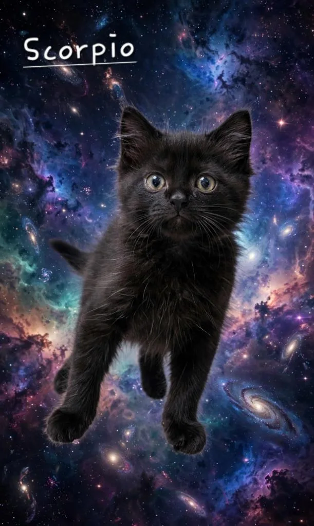 A baby small-sized male Domestic Short Hair cat named Scorpio for adoption in Jim Thorpe, PA