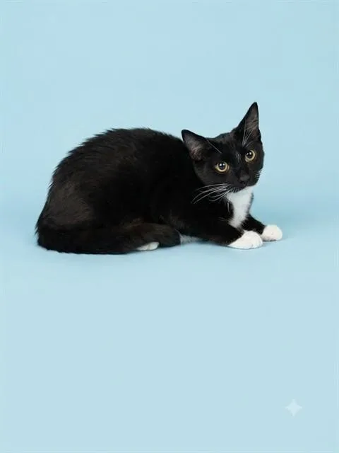 A young small-sized male Domestic Short Hair cat named Illiana for adoption in Jacksonville, FL