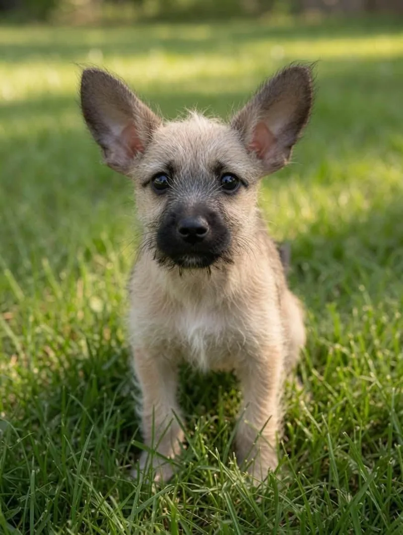 A baby small-sized male Yellow / Tan / Blond / Fawn Terrier dog named Ferb for adoption in San Tan Valley, AZ