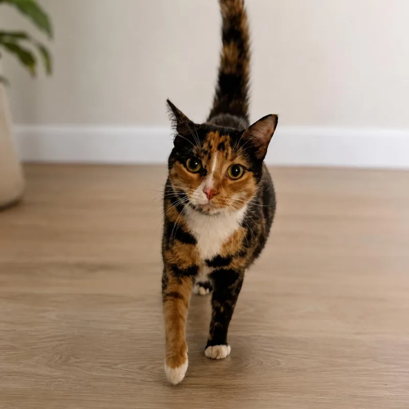 An adult small-sized female Black Domestic Short Hair cat named Pepper for adoption in Miami, FL