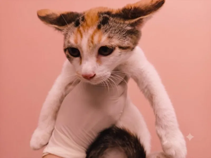 A baby small-sized female Domestic Short Hair cat named Sugar for adoption in Chatsworth, CA