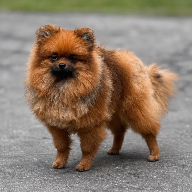 A baby small-sized male Brown / Chocolate Pomeranian dog named Fennec for adoption in Seattle, WA