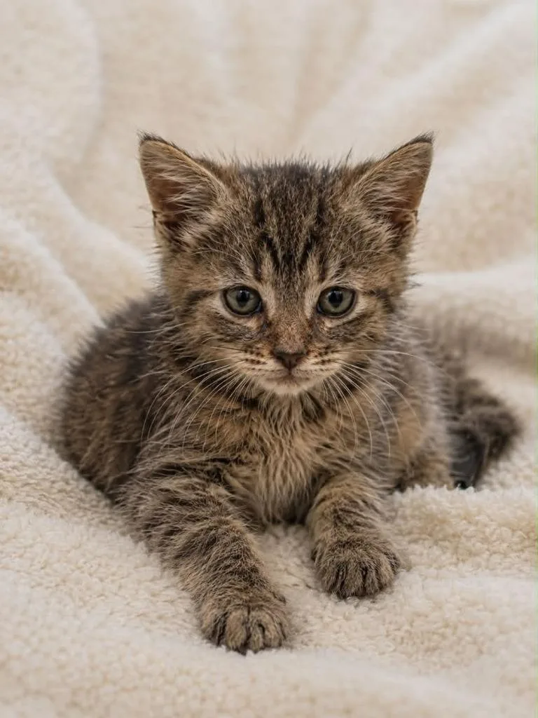 A baby small-sized female Domestic Short Hair cat named Philly for adoption in Columbia, TN