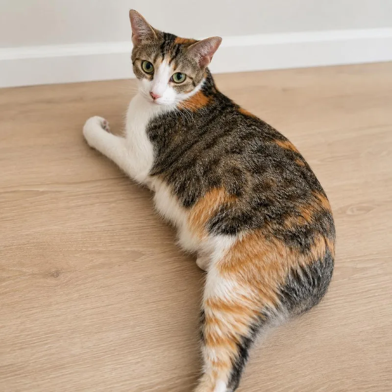 A young small-sized female Calico Domestic Short Hair cat named Lady for adoption in Miami, FL