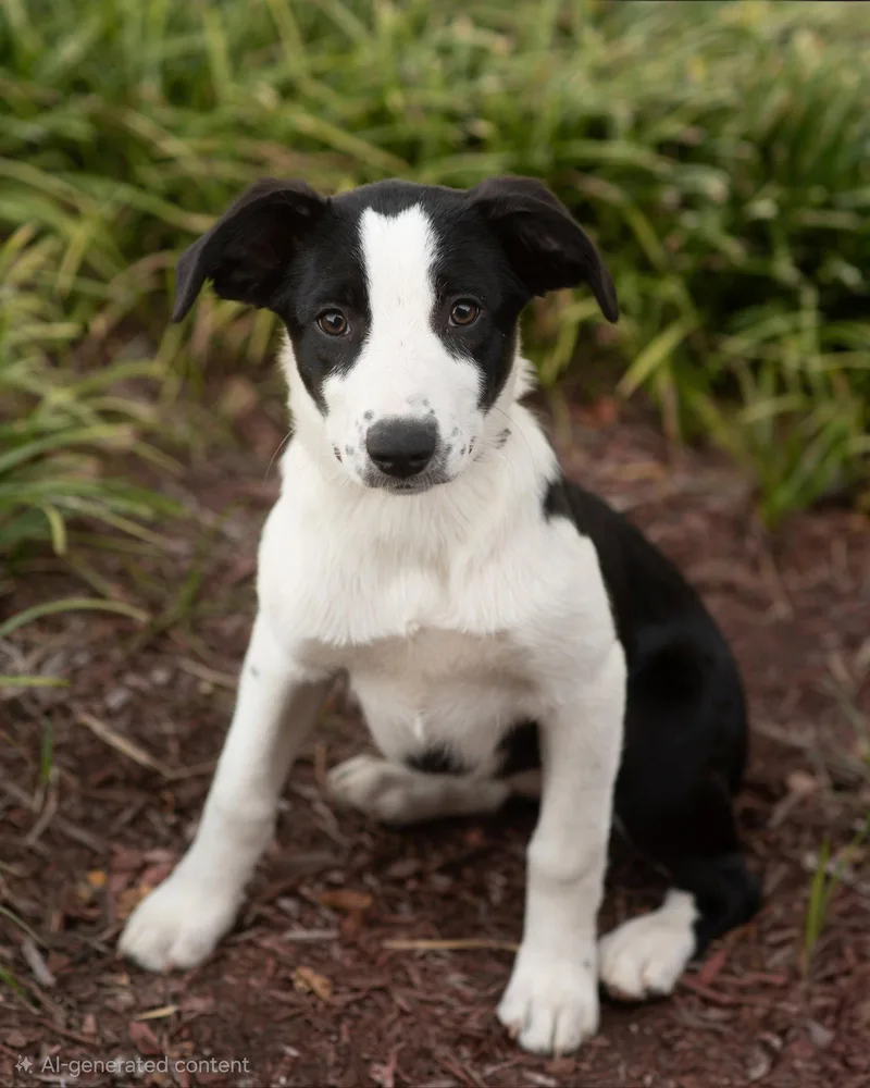 A young medium-sized female Australian Shepherd dog named Paige for adoption in Southaven, MS