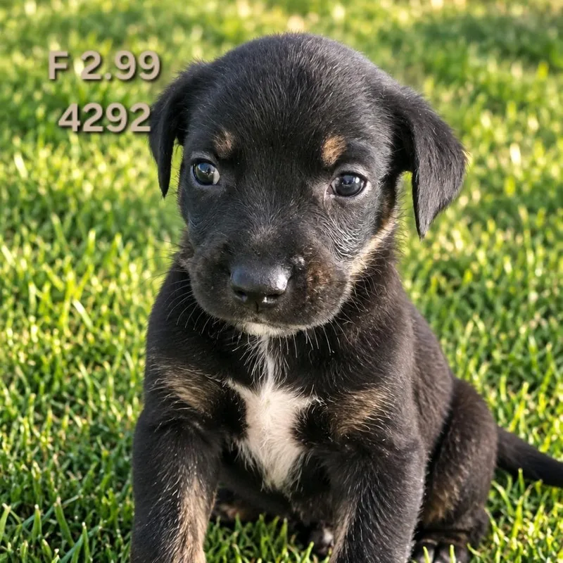 A baby medium-sized female Border Collie dog named Billie for adoption in Klamath Falls, OR