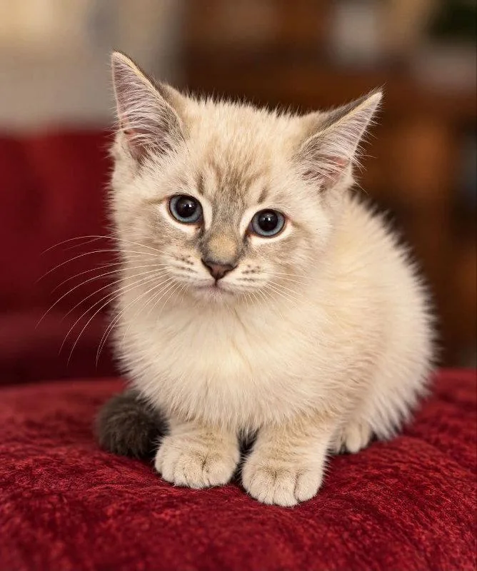 A young medium-sized female Siamese cat named Opal for adoption in Knoxville, TN
