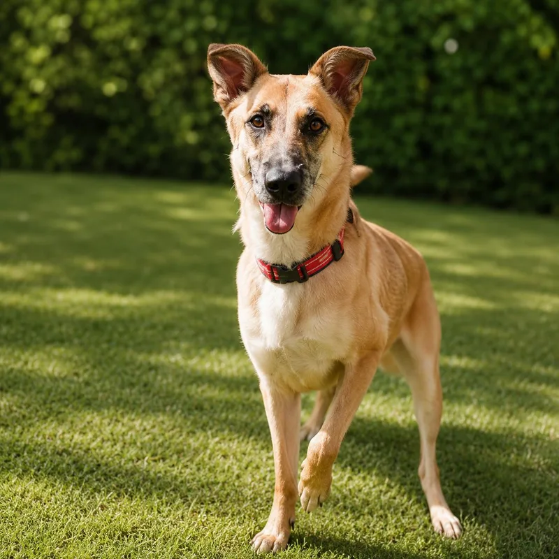 An adult medium-sized female Black German Shepherd Dog dog named Tater for adoption in Houston, TX