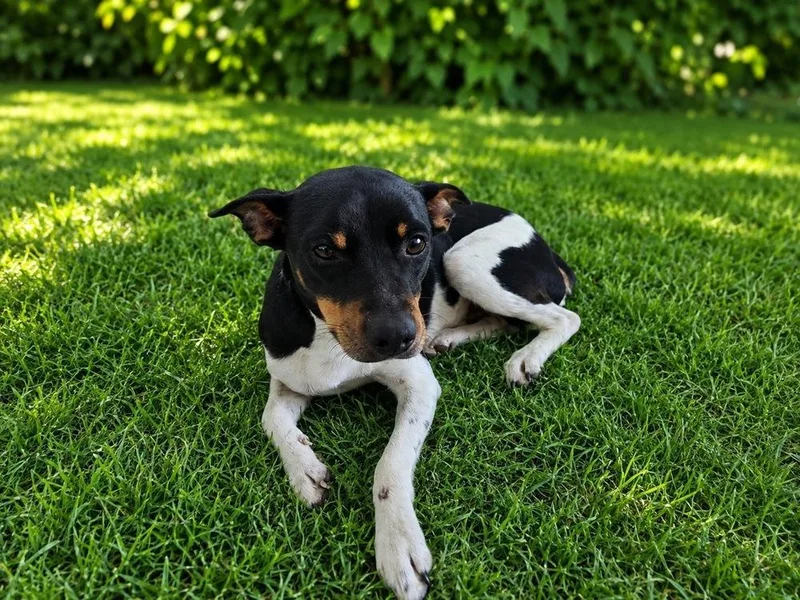 A young small-sized male Tricolor (Brown, Black, & White) Rat Terrier dog named Bear for adoption in Colorado Springs, CO