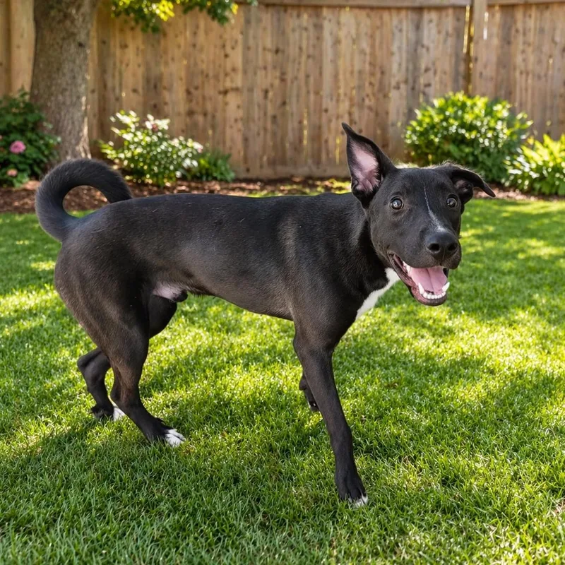 A young large-sized male Black German Shepherd Dog dog named Cole for adoption in Houston, TX