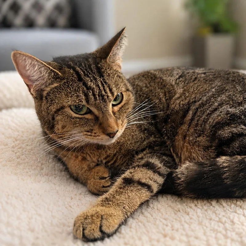 An adult small-sized female Brown / Chocolate Domestic Short Hair cat named Reilly for adoption in Howard beach, NY