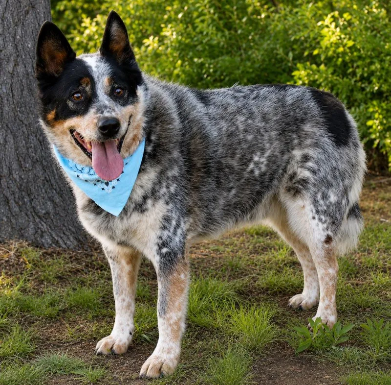 An adult medium-sized male Apricot / Beige Cattle Dog dog named Blue for adoption in Cheboygan, MI