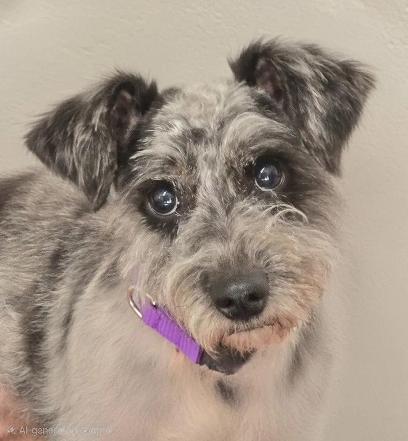 An adult small-sized male Schnauzer dog named Stevie for adoption in Ellijay, GA