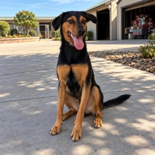 A young medium-sized male Mixed Breed dog named Odin for adoption in Lathrop, CA