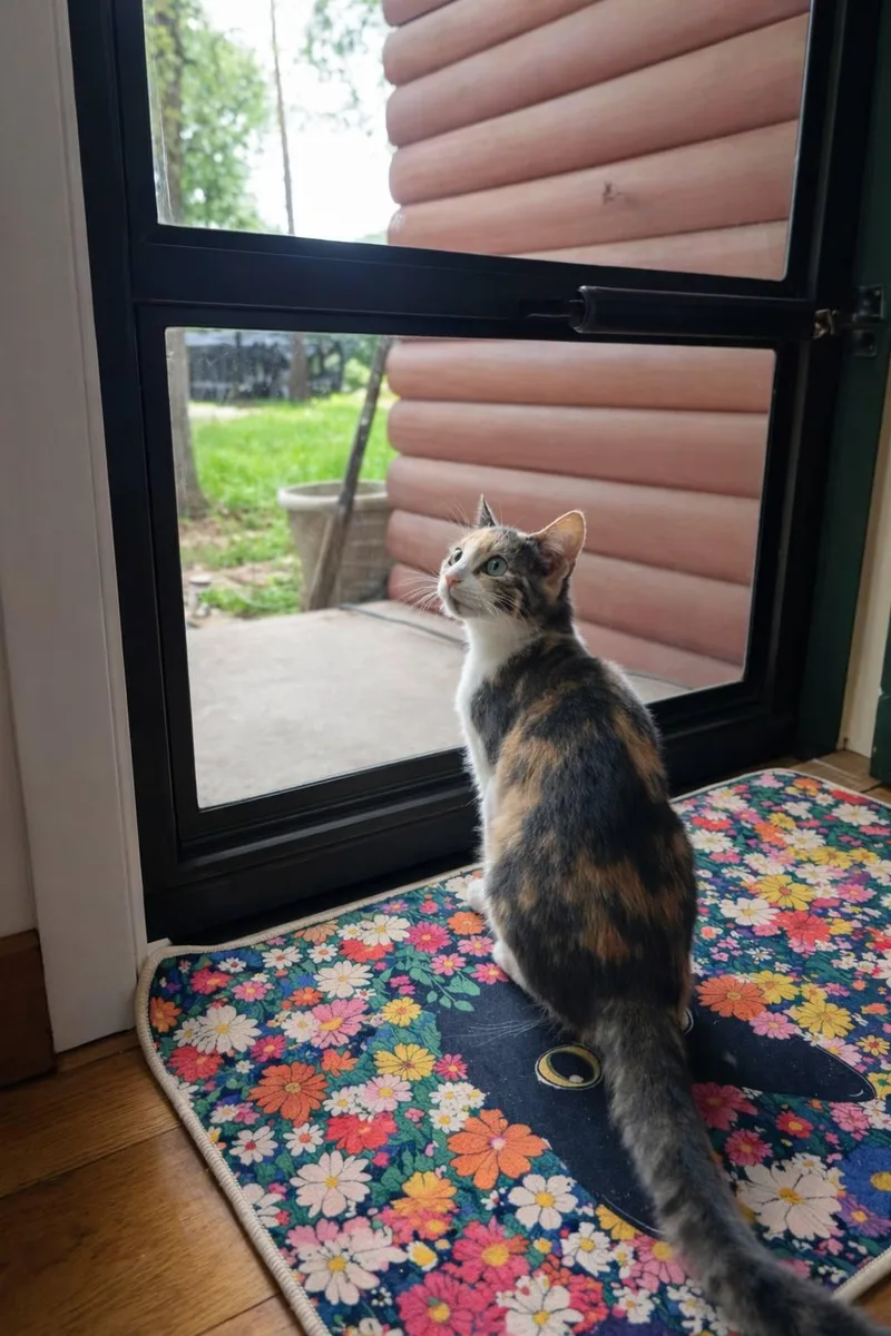 A baby small-sized female Calico cat named Reese for adoption in Mabank, TX