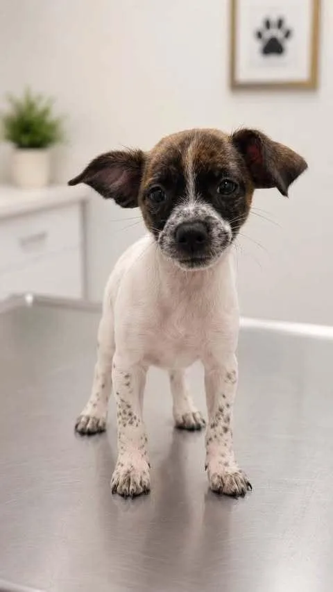 A baby small-sized female White / Cream Chihuahua dog named Luna for adoption in Commerce City, CO