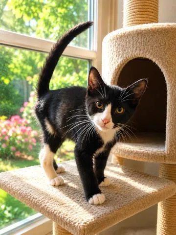 A baby small-sized male Domestic Short Hair cat named Hopper for adoption in Clinton Township, MI