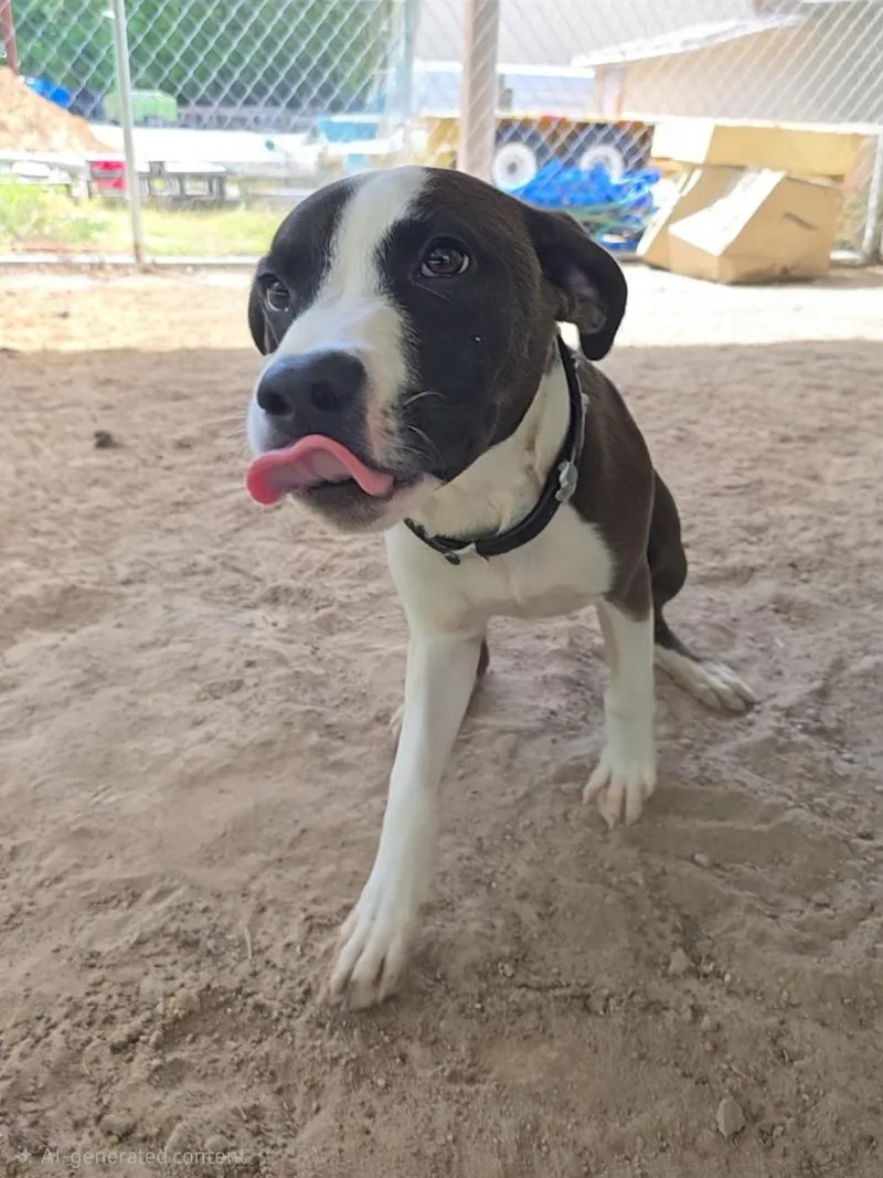 A young medium-sized male Mixed Breed dog named Zorro for adoption in McCrory, AR