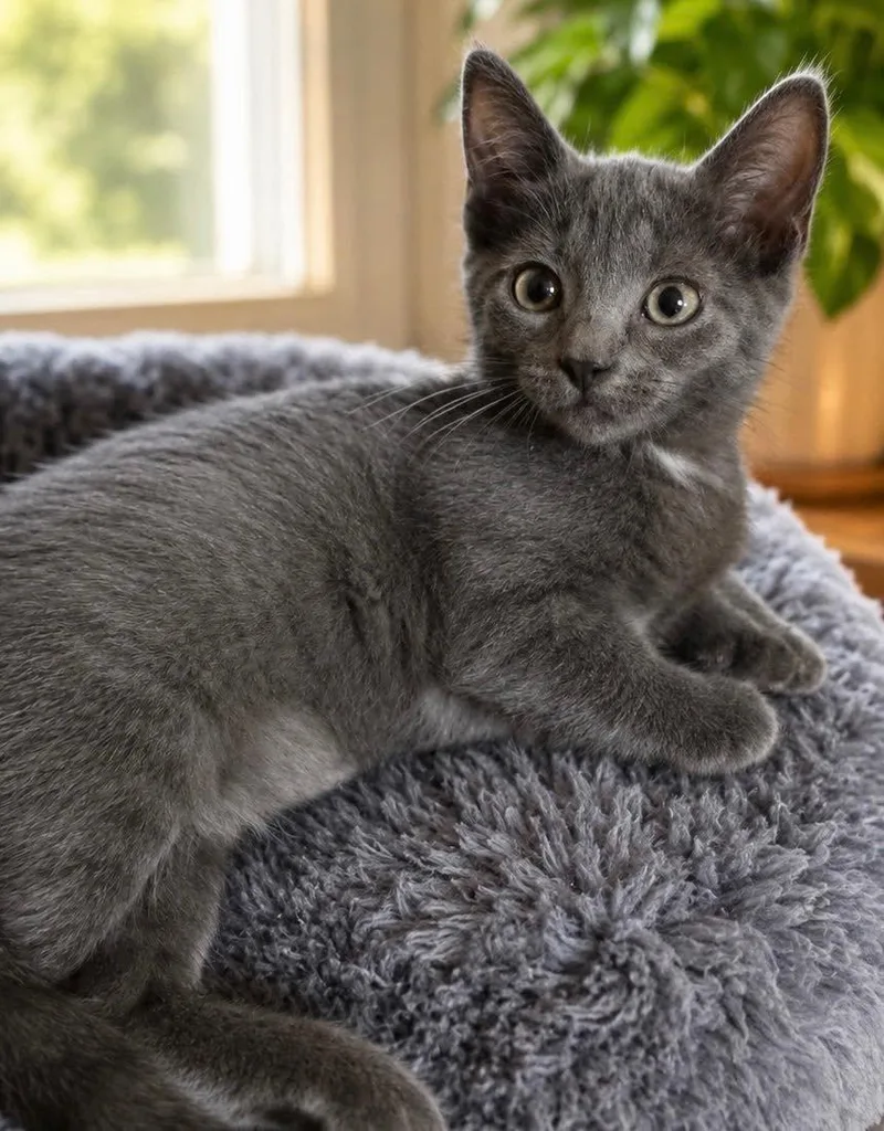 A young medium-sized female Domestic Short Hair cat named Goose for adoption in Naples, FL