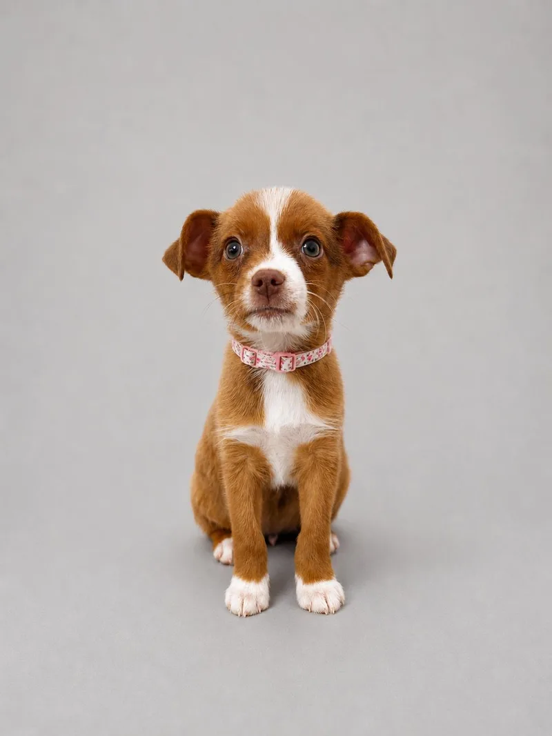 A young small-sized female White / Cream Jack Russell Terrier dog named Gidgette for adoption in Baton Rouge, LA