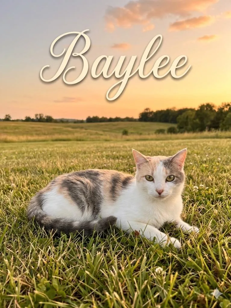 A young medium-sized female Domestic Short Hair cat named Baylee for adoption in Heber City, UT