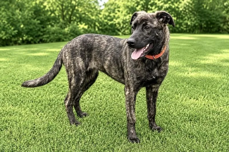 A young medium-sized female Brindle Mixed Breed dog named Zoe for adoption in Maryville, TN