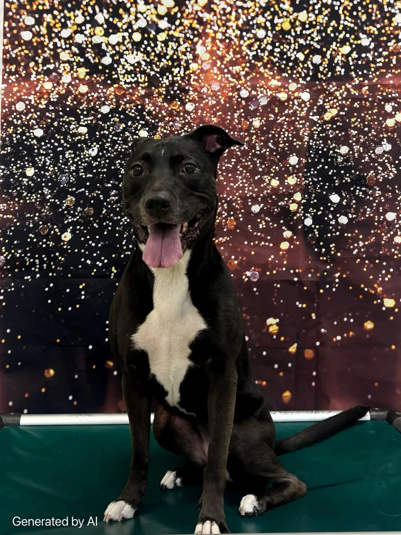 An adult medium-sized female Black Terrier dog named Tomboy for adoption in Myakka City, FL