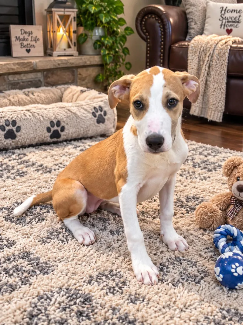 A young medium-sized female Red / Chestnut / Orange Hound dog named Blossom for adoption in Wanaque, NJ