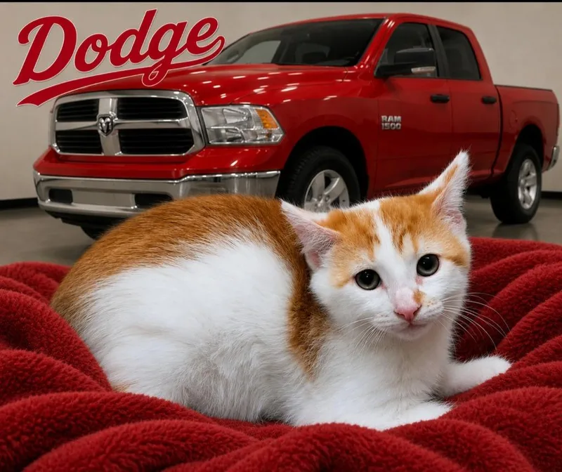 A baby small-sized male Domestic Short Hair cat named Dodge for adoption in Washington Court House, OH