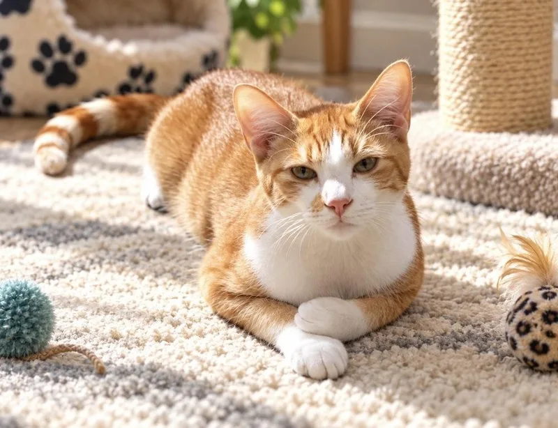 A young small-sized male Domestic Short Hair cat named Solomon for adoption in Cedartown, GA