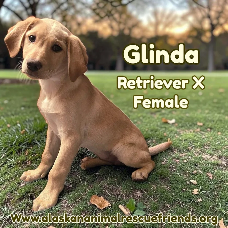 A baby large-sized female Retriever dog named Glinda for adoption in Anchorage, AK